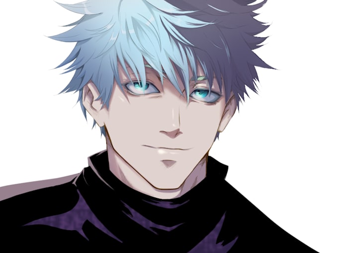 create anime illustration or fan art and model sheet