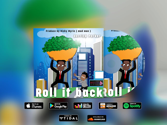 design cool cartoon album cover