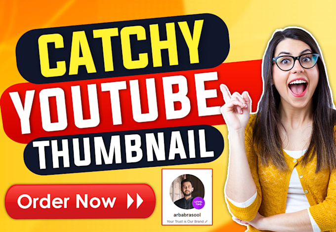 design catchy youtube video thumbnail
