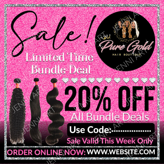 design a custom flyer or create for your beauty business