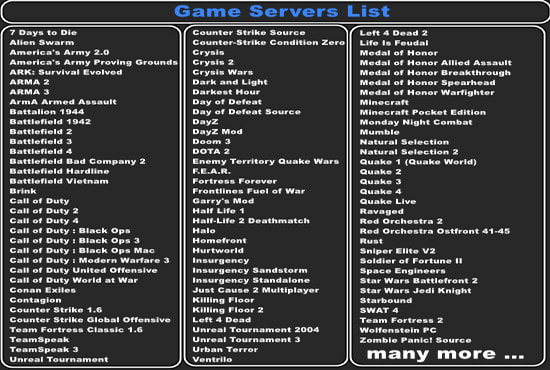 install or manage game server in windows or linux
