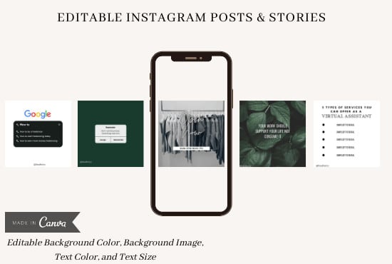 design instagram posts and stories