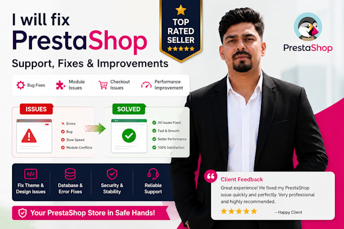 fix prestashop bugs, issues, problems ps7, ps8, ps9