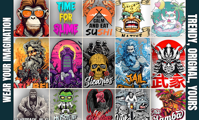 design modern streetwear t shirt design for your brand