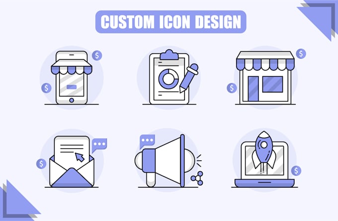 Design unique custom icon set for your app and website by Joseph9232 ...