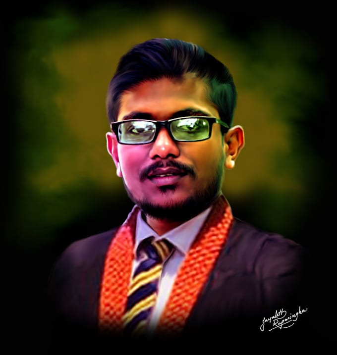 draw digitaloil portrait painting,pets,family