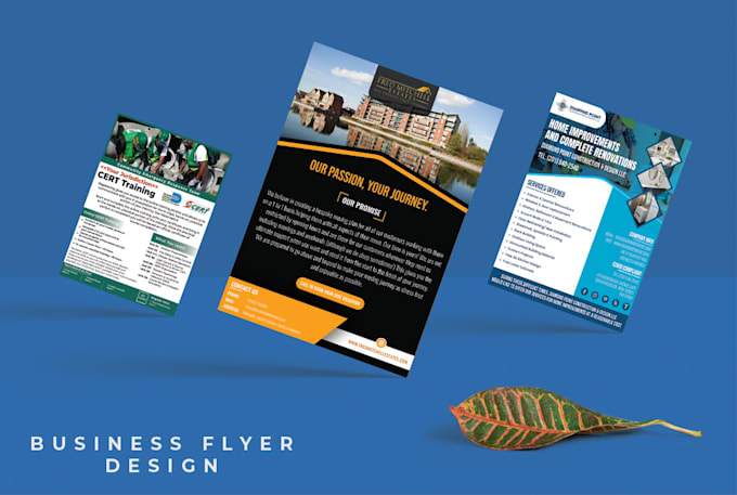 design business flyer, one pager, sale sheet, dl, marketing materials