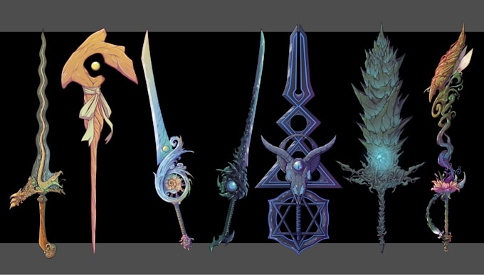 draw any concept, item, fantasy, armor, mecha weapon