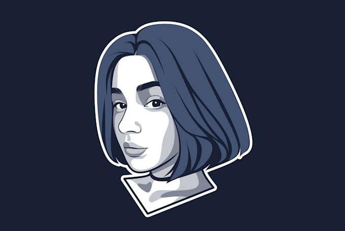 Draw minimalist avatar vector cartoon for your social media by Rizzvct ...