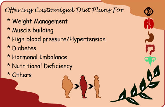 create effective customized meal plan along with a personalized workout plan