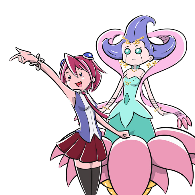 draw simple unique original or anime fanart character