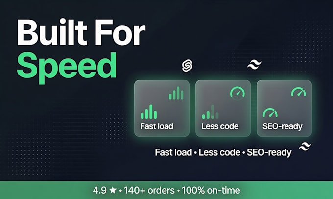 build a fast svelte or sveltekit website with tailwind, ready for ai