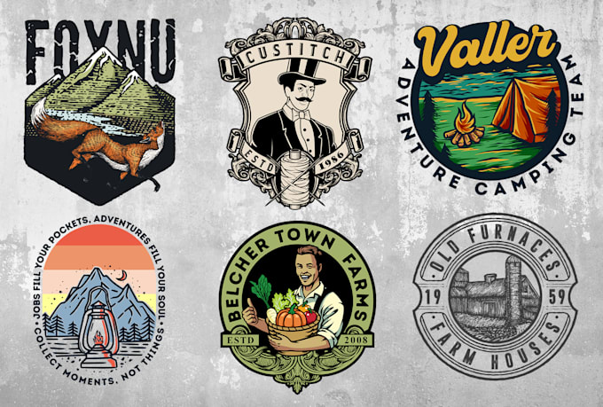 design great vintage retro logo