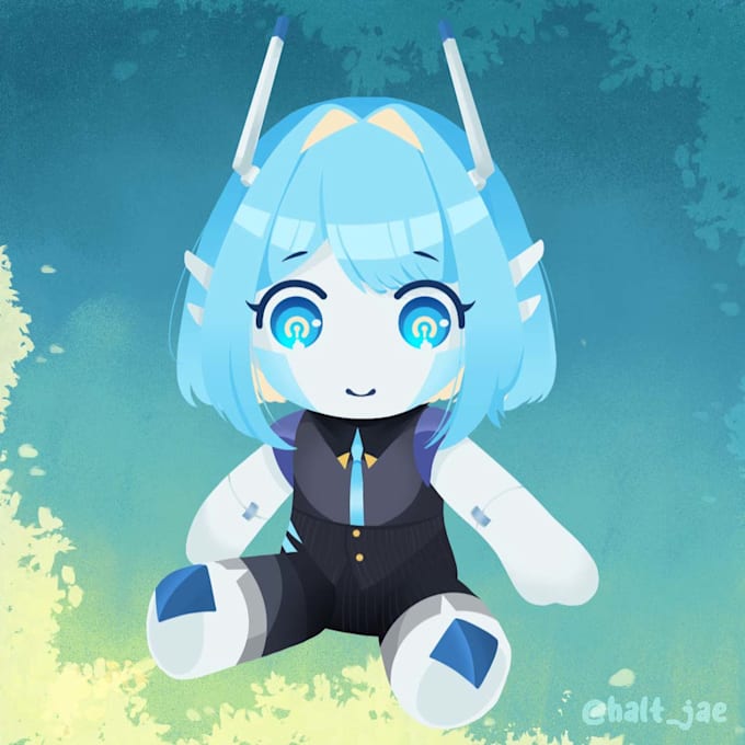 design cute chibi characters for stickers and clipart