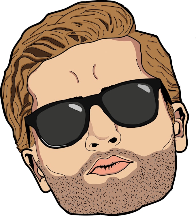 Create vector portrait from your photo by Bartgommers Fiverr