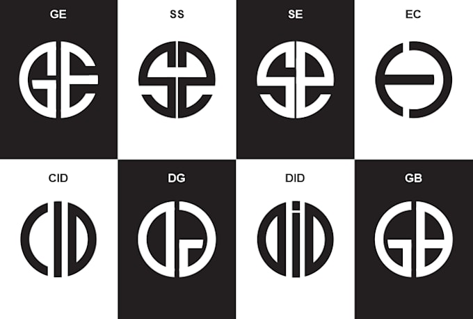 create initial logo, simple, monogram