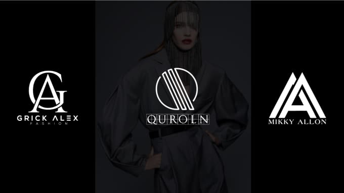 modern fashion logo with copyrights