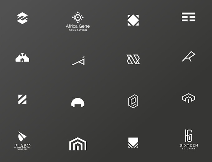Design your minimalist modern logo and identity by Olachamp | Fiverr