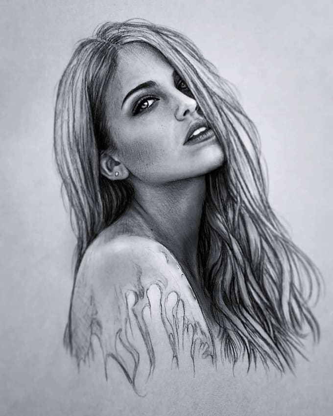 draw and drawing pencil sketch illustration