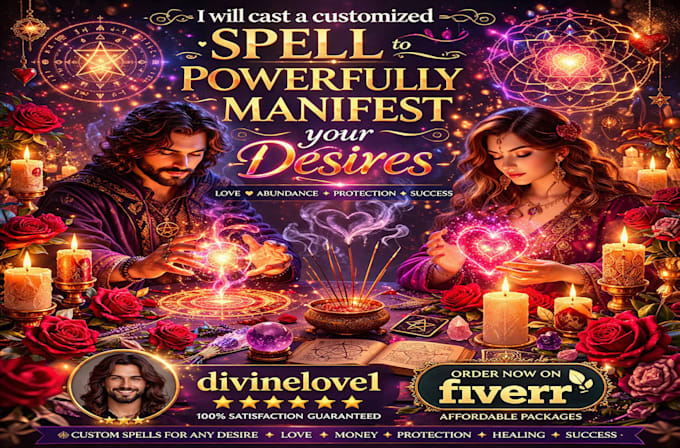 cast a customized spell to powerfully manifest your desires