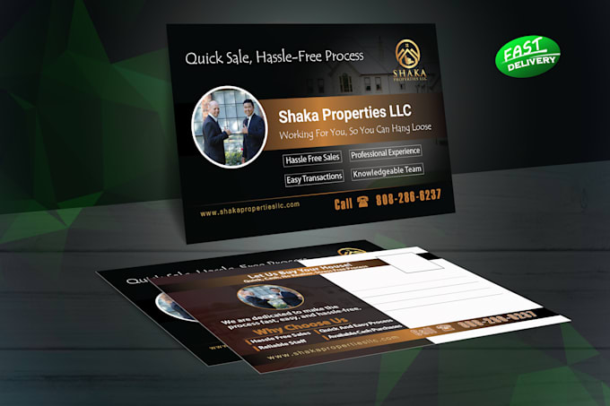 do print ready real estate brochure design or postcards professionally