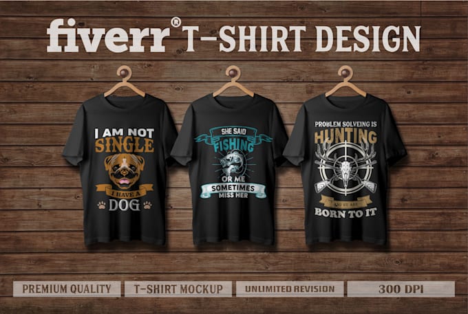 make a custom amazing creative illustrated t shirt design