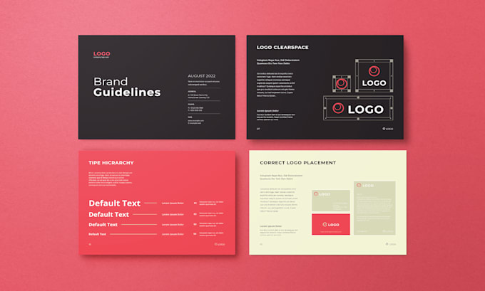 do logo design with brand style guide