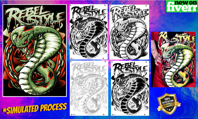 do professional color separation for your screen printing