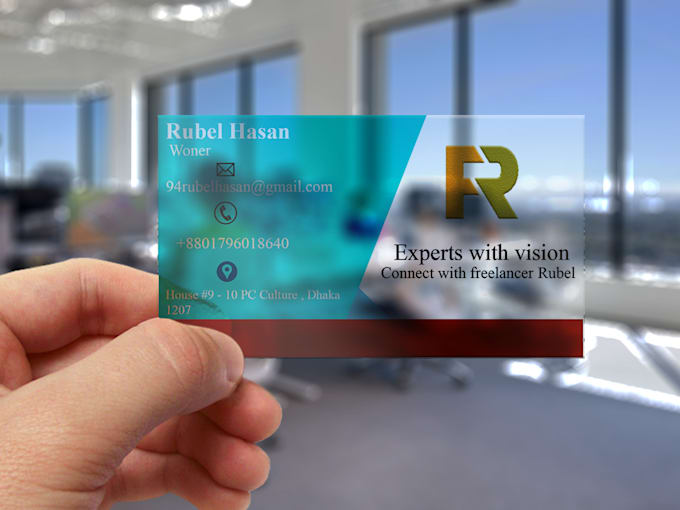 do plastic transparent business card design