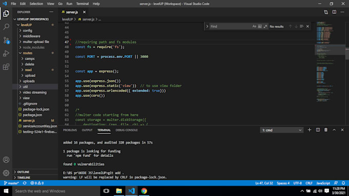 Develop efficient backend api with node js by Umer_one | Fiverr