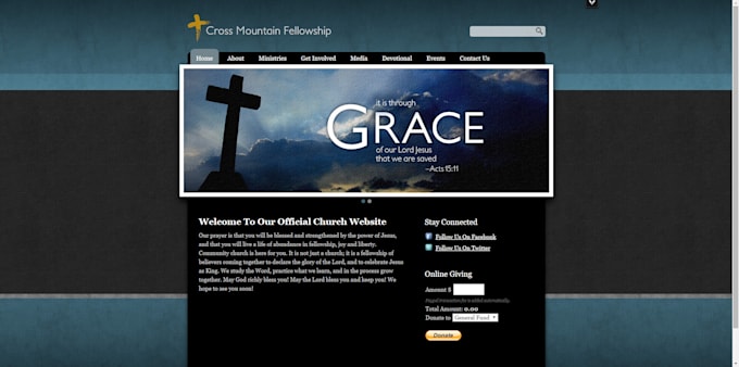 develop you church website design with livestreaming