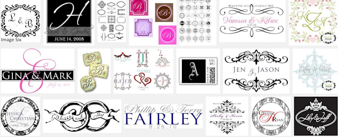 create 3 wedding monogram for your ceremony