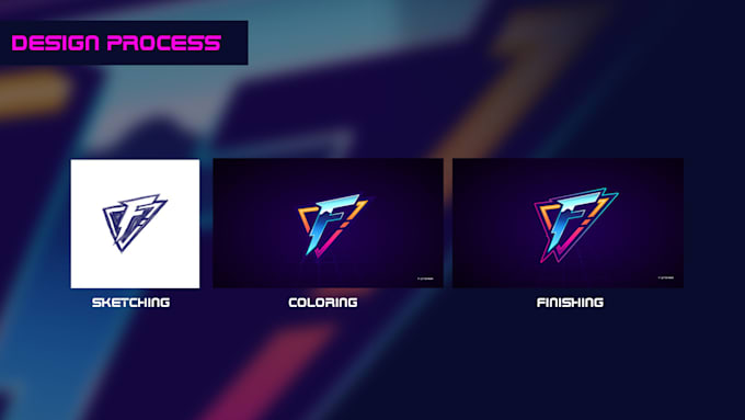 design amazing initials logo for esport, youtube, twitch in 24 hours