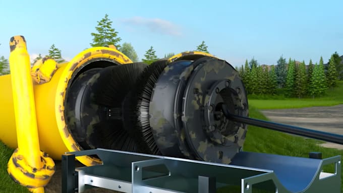 create a professional technical 3d animation