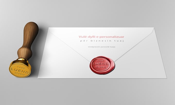 create wax seal design with your logo