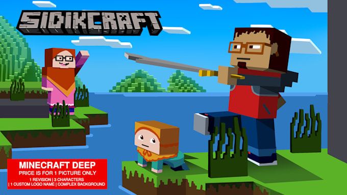 draw you in minecraft style