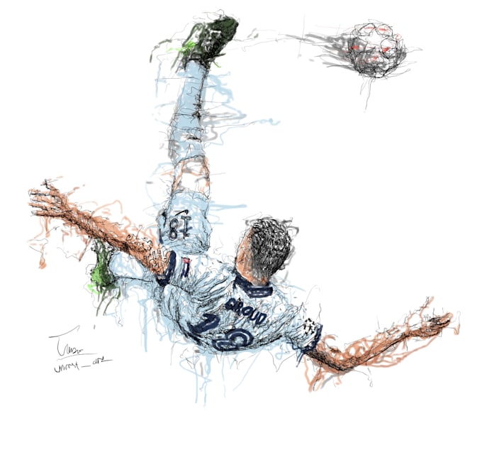 draw your portrait in scribble art style