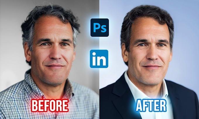 retouch your headshot photo for linkedin CV and social media