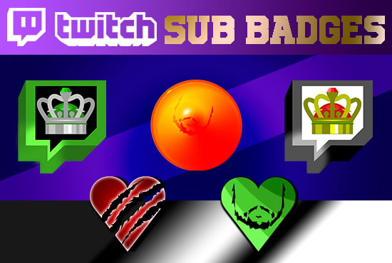 create custom twitch sub badges and emotes
