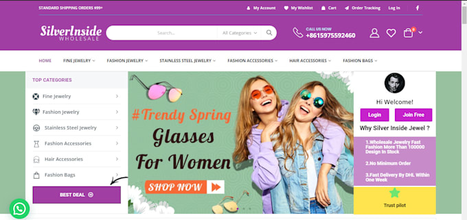 develop a wordpress ecommerce website
