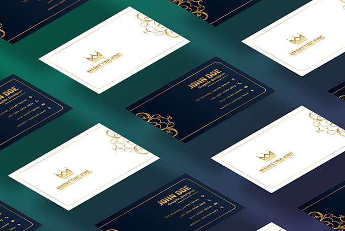 do luxury minimal creative business card design