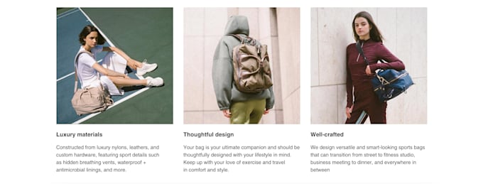 build dynamic sections on custom pages