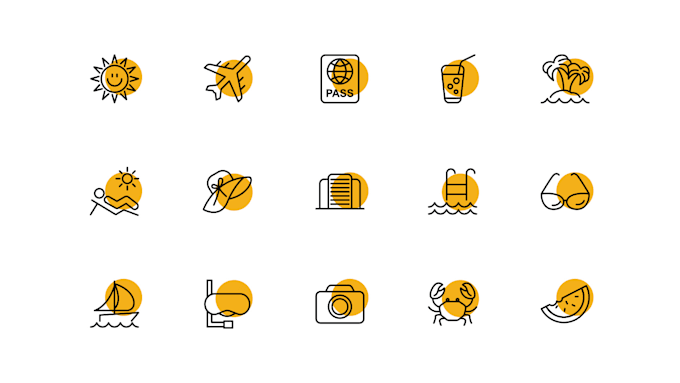 create custom line art icon for you