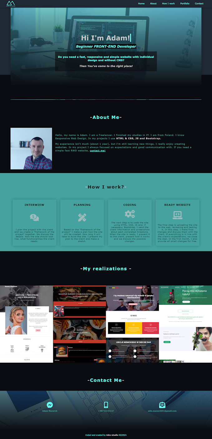 make a  full resposive website HTML CSS bootstrap
