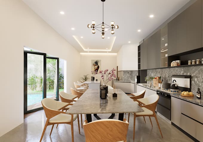 render exterior landscape by d5 render