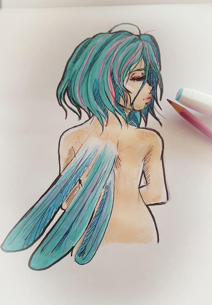 Draw fanart of your favourite anime character by L_enno_x | Fiverr
