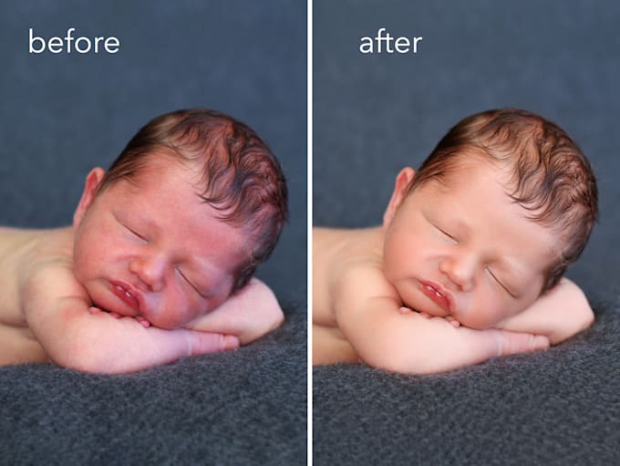 edit, retouch your newborn photography