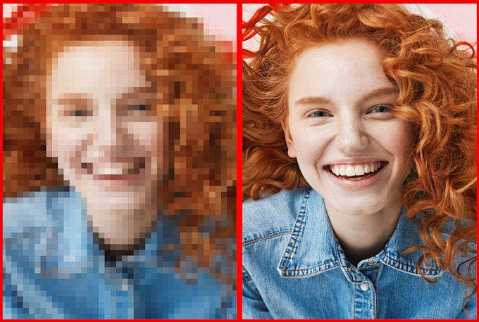enhance photo, sharpen repair restoration, upscale low quality photos editing
