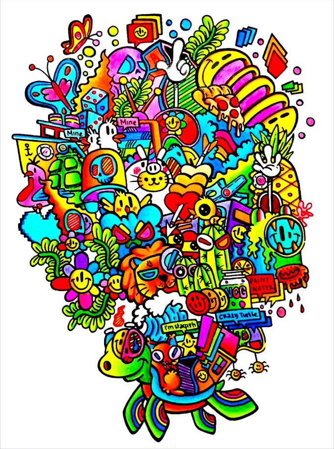 draw doodle and doodle art like your request for any purpose