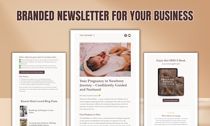 design a professional and high converting email newsletter